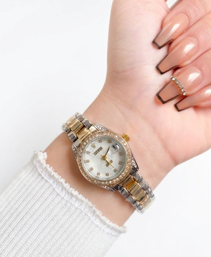 ROLEX CLASSIS ROUND HIGH QUALITY WOMEN WATCH
