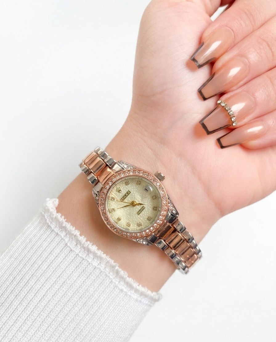 ROLEX CLASSIS ROUND HIGH QUALITY WOMEN WATCH