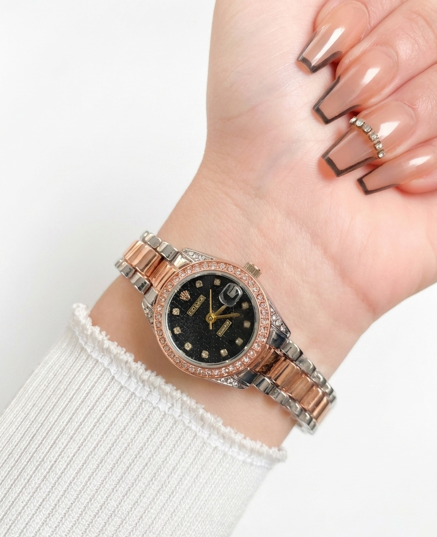 ROLEX CLASSIS ROUND HIGH QUALITY WOMEN WATCH