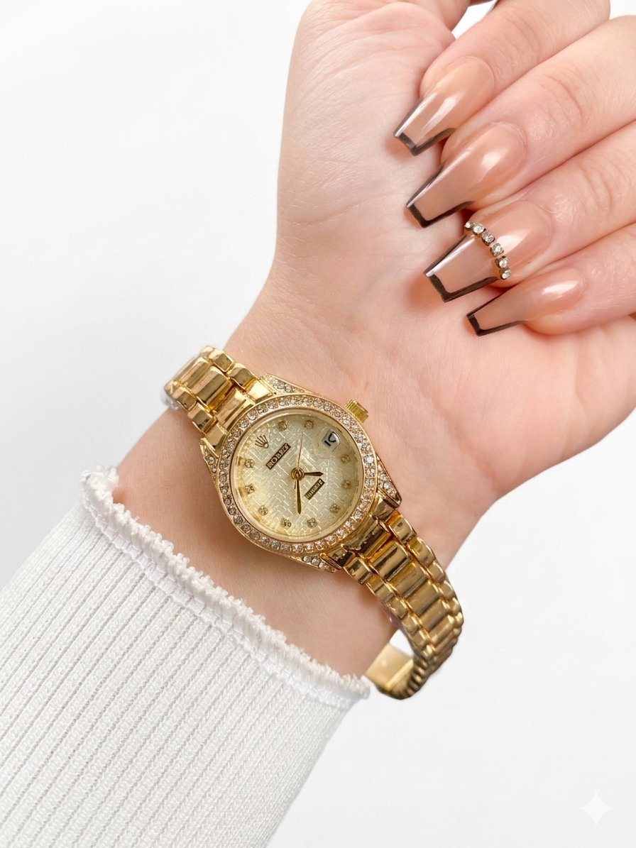 ROLEX CLASSIS ROUND HIGH QUALITY WOMEN WATCH